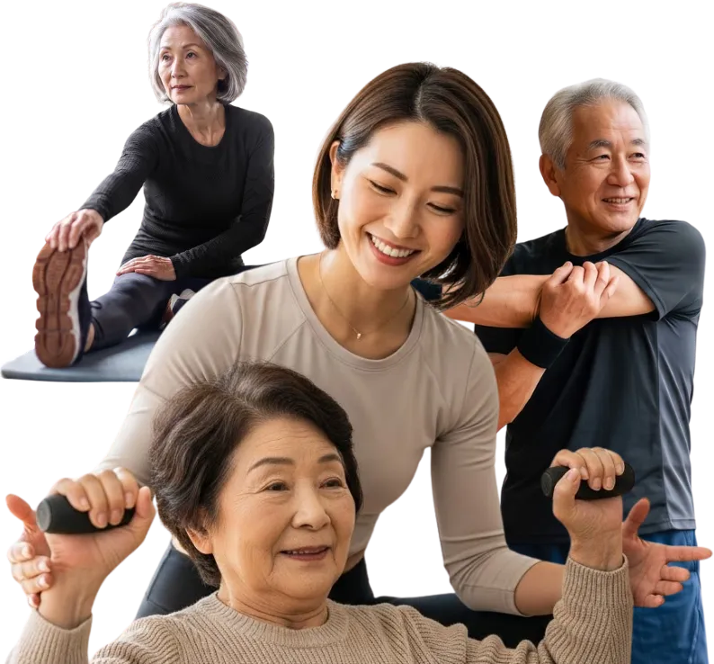 トレーナーと利用者のイメージ